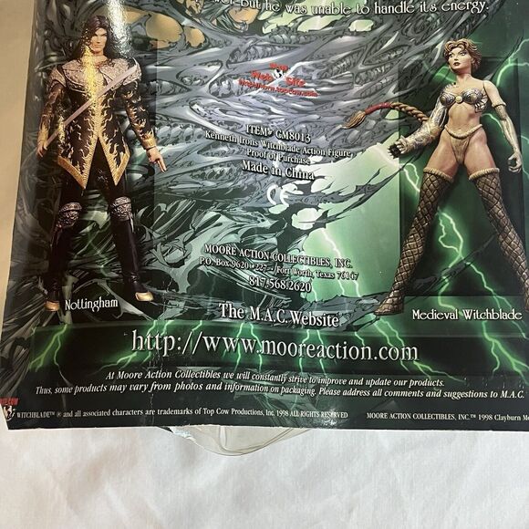 Kenneth Irons Golden Neogenesis Gold Variant Action Figure from Witchblade 1998 - Picture 8 of 9